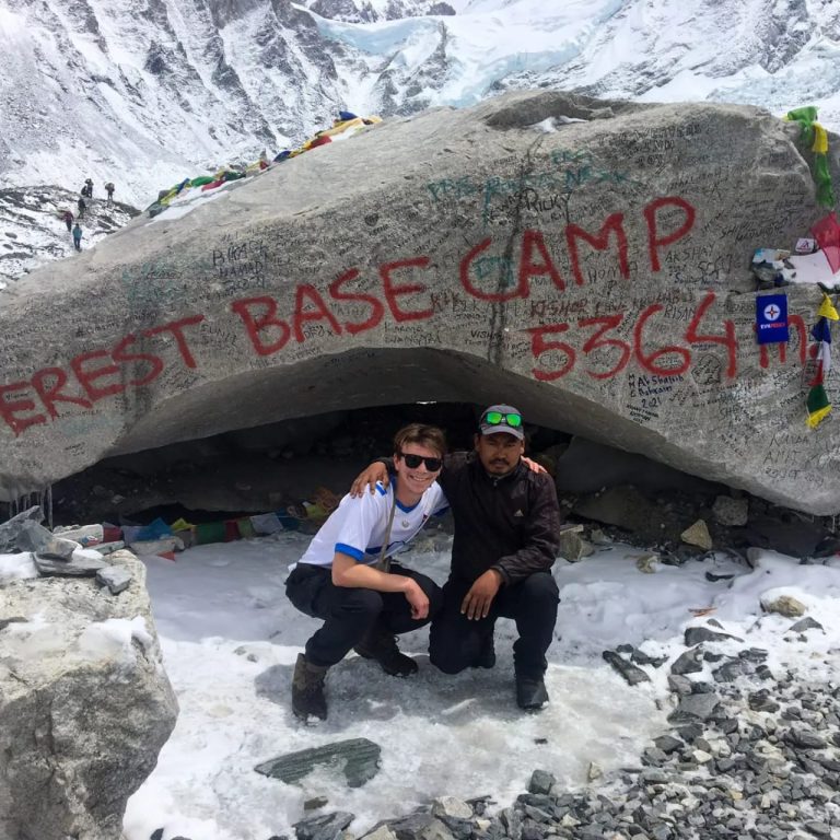 RM Treks' clients at Everest Base Camp