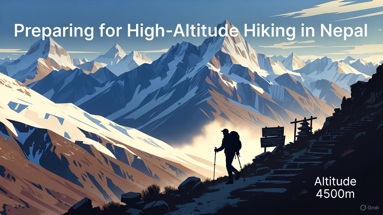Preparing for high altitude hike in Nepal